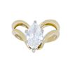 Image 1 : 14KT Yellow Gold 0.72ct Diamond Ring