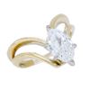 Image 3 : 14KT Yellow Gold 0.72ct Diamond Ring