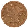 Image 1 : 1843 $5 Liberty Head Half Eagle Gold Coin