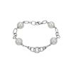 Image 1 : 18KT White Gold 33.61ctw Pearl and Diamond Bracelet