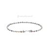 Image 2 : 14KT White Gold 4.59ctw Multi Color Sapphire Bracelet