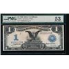 Image 1 : 1899 $1 Black Eagle Silver Certificate PMG 53