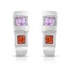 Image 1 : 14KT White Gold 0.78ctw Multi Color Sapphire and Diamond Earrings