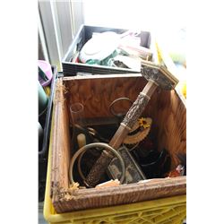 TWO CRATES OF ESTATE GOODS
