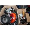 Image 2 : BOX OF POTS AND PANS
