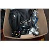 Image 2 : BOX OF CAMERAS AND TRIPOD