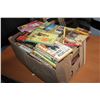 Image 1 : BOX OF VINTAGE WESTERN NOVELS
