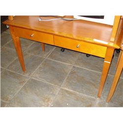 MODERN 2 DRAWER MAPLE DESK