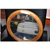 Image 1 : ROUND PINE WALL MIRROR
