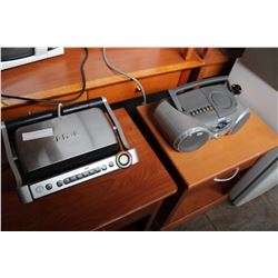 TFAL GRILL AND SHARP STEREO