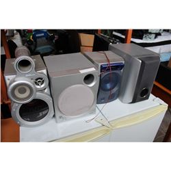 THREE GREY SPEAKERS