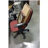 Image 2 : NEW TOILET SEAT AND OFFICE CHAIR AND FRAMED COLLECTOR PLATE