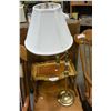 Image 1 : BRASS SWING ARM LAMP WITH SHADE