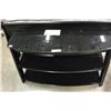Image 2 : BLACK GLASS ENTERTAINMENT STAND