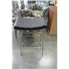 Image 2 : LEATHER AND METAL STOOL