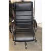 Image 2 : BLACK LEATHER OFFICE CHAIR
