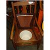 Image 2 : POOP DECK ANTIQUE COMODE CHAIR