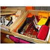 Image 2 : TWO TRAY SO F COLLECTIBLES MINITURE TEASET AND BRUSHES AND GUN CLEANING ROD ETC