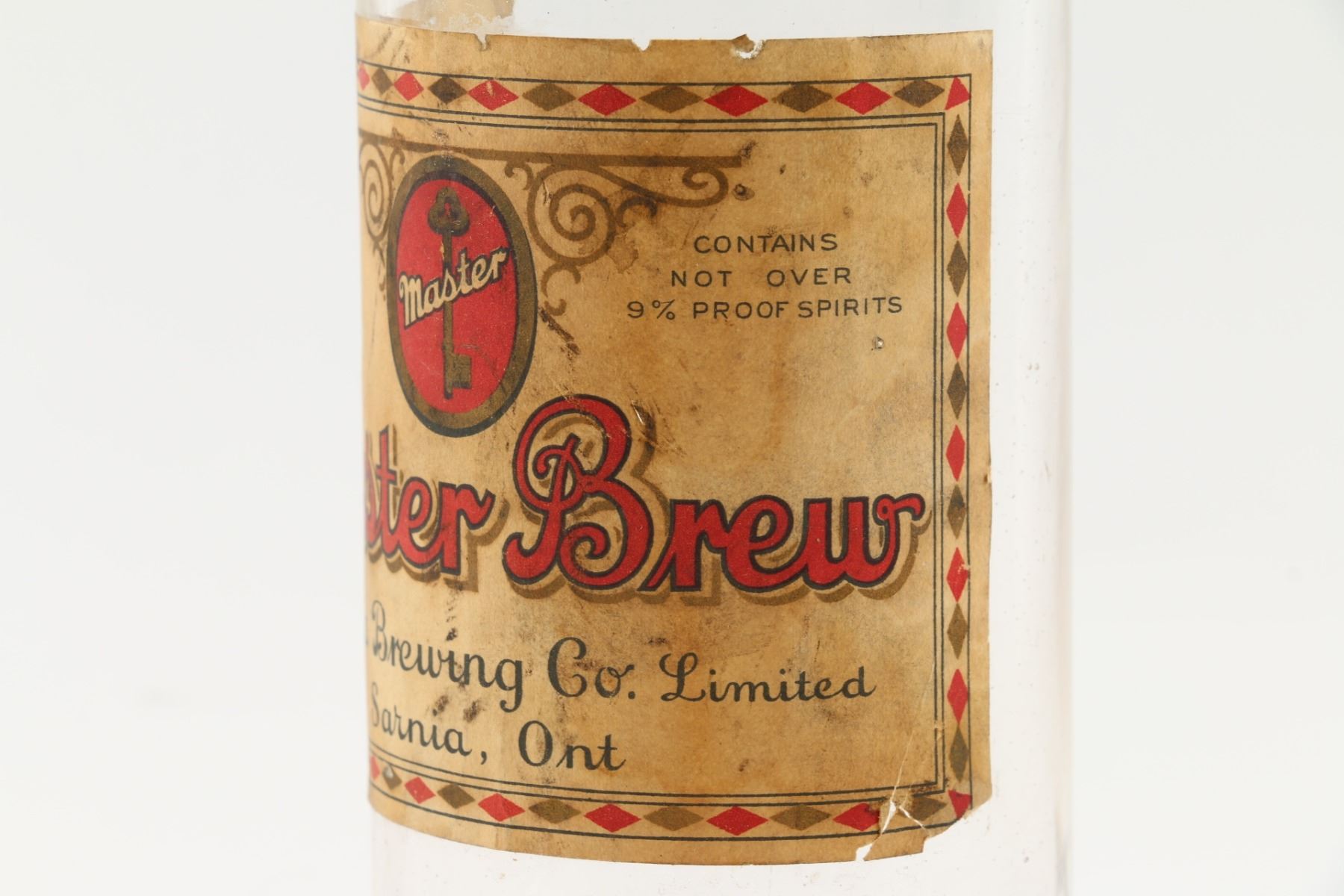 Master Brew Sarnia Ontario Beer Bottle