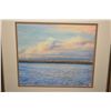 Image 1 : Pastel on paper painting of a shoreline pencil by artist Crane Thomas, 10" X 11"