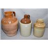 Image 1 : Selection of stoneware jugs ranging from 9" in height to 14"