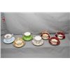 Image 1 : Seven china cups and saucers, mostly Paragon