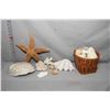 Image 1 : Large selection of sea shells including large starfish, coral, sand dollars etc.