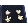 Image 1 : Five pairs of ladies 10kt yellow gold earrings