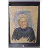 Image 1 : Two framed original portrait painting including oil on massonite of a old woman unsigned 24" X 18" a