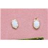 Image 1 : Four pairs of yellow gold earrings including 18kt gold hoops, pearl 14kt heart shaped earrings, 10kt