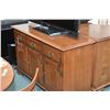 Image 1 : Vilas maple sideboard with three doors and two drawers, one fitted for flatware