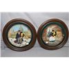 Image 1 : Two Royal Doulton framed collector's plates including the Old Balloon Seller, and Balloon Man