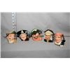 Image 1 : Five medium sized Royal Doulton character jugs including Blacksmith D6578, Long John Silver D6386, N