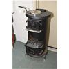 Image 1 : Antique cast and chrome wood stove