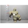 Image 1 : Light green carved soapstone dancing bear 9" in height, purchased in Cape Dorset, NU