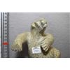 Image 2 : Light green carved soapstone dancing bear 9" in height, purchased in Cape Dorset, NU