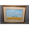 Image 1 : Framed oil on canvas painting "Harvest time in Alberta" signed by artist Donna Jaque, 12" X 18"