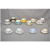 Image 1 : Twelve china tea cups and saucers including Royal Albert, Aynsley, Royal Adderley, Royal Leighton, W