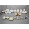 Image 1 : Two tray lots of porcelain including Thomas, Germany tea pot, cream and sugar and bullion cups etc. 