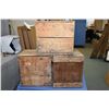 Image 1 : Three vintage wooden egg crates