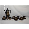 Image 1 : Portmerion "Phoenix" coffee set including six cups and saucers, coffee pot, cream and open sugar