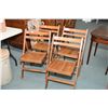 Image 1 : Set of four matching vintage folding chairs