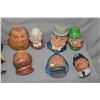 Image 2 : Thirteen Legend products Bossons type heads including Henry VIII, Little John, Jock, Policeman etc.