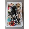 Image 1 : Tray lot of vintage and collectible costume jewellery including necklaces, earrings, bracelets etc.