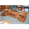 Image 1 : Three pieces of Vilas maple parlour furniture including two side tables and a coffee table