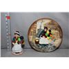 Image 1 : Royal Doulton figurine Balloon Girl HN2818 and a Royal Doulton plate The Old Balloon Seller D6649