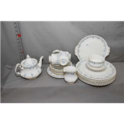 Selection of Royal Albert "Memory Lane" bone china including six dinner plates, four teacups, six sa