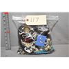 Image 1 : Bag of vintage and collectible costume jewellery including necklaces, earrings, bracelets etc,