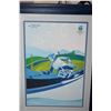 Image 3 : Set of seven framed Vancouver 2010 Olympic posters including snowboard, ice hockey, ski jumping, cur