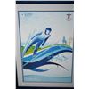 Image 7 : Set of seven framed Vancouver 2010 Olympic posters including snowboard, ice hockey, ski jumping, cur